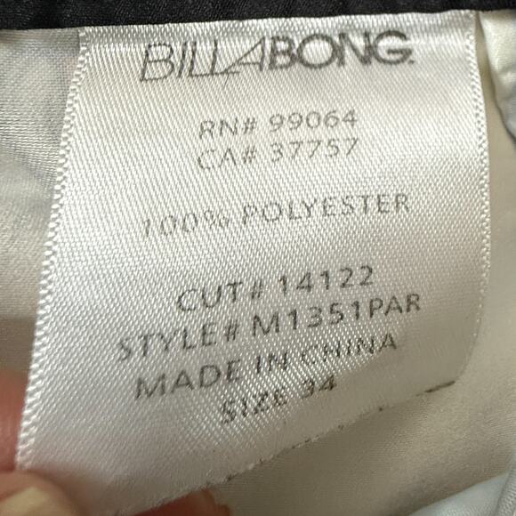 Billabong Board Shorts Mens 34 Surf Party Wave Red Cup Print Yellow Swim Trunks - Picture 4 of 7